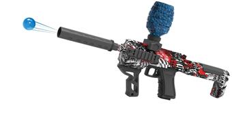 Red and White Graffiti Electric Water Bullet Gun   ITEM NO.： W064164