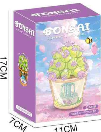 Succulent Building Blocks Flower Workshop 170PCS - Flower Series   ITEM NO.： W060040
