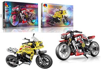 AB Original Package DIY Puzzle Assembly Building Blocks Particle New Motorcycle (467PCS/454PCS)   ITEM NO.： W046316