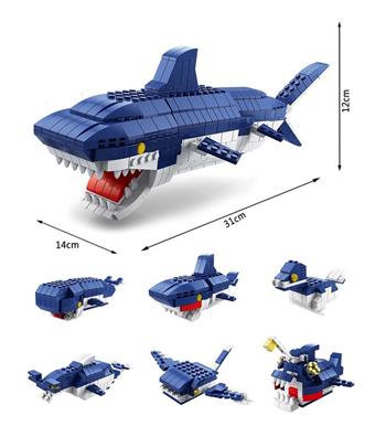 Shark 1000pcs building blocks   ITEM NO.： W046023