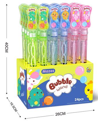 Maze Bubble Stick (3 colors mixed) 24PCS   ITEM NO.： W042556