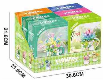 Flowers Like Brocade 330/329/329/326/322/338 PCS (6 pieces/display box) - Flower Series   ITEM NO.： W060005