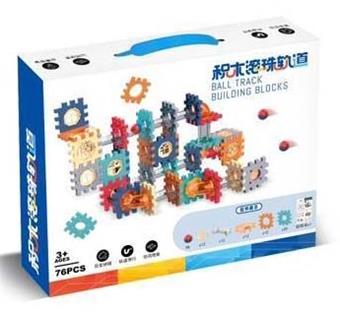 Children's puzzle assembly ball track building blocks 76pcs   ITEM NO.： W046447