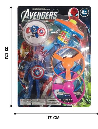Captain America's yo yo+UFO gyro   ITEM NO.： W047858