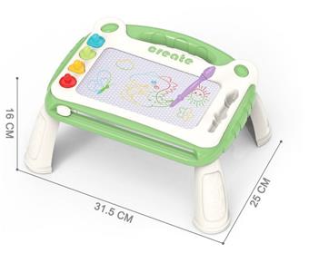 Colorful magnetic drawing board, writing board, graffiti board, four legged drawing table, e-commerce box   ITEM NO.： W056767