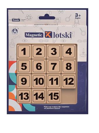 English 4 * 4 magnetic numbers Huarongdao   ITEM NO.： W046603