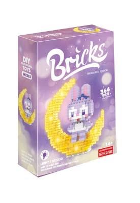 Moon Daidai Rabbit Building Blocks 366pcs   ITEM NO.： W046068