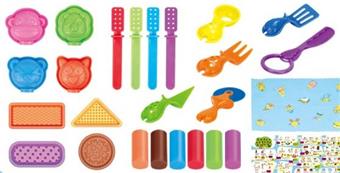 Qile Colorful Clay Biscuit Set   ITEM NO.： W054039