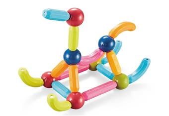 Small size assembly magnetic rod 46PCS+small storage box   ITEM NO.： W046573