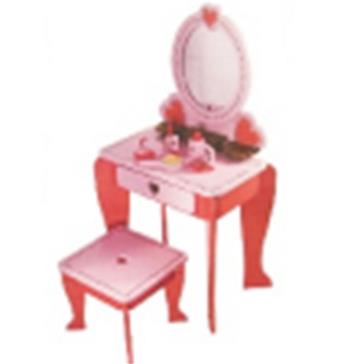 Pink wooden dressing table   ITEM NO.： W044272