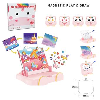 Unicorn Scene Learning Box (Large)   ITEM NO.： W061590