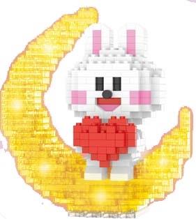 406PCS Moon Cute Rabbit (low-priced impulse version)   ITEM NO.： W045959
