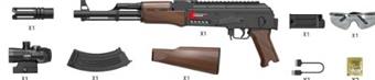 High speed nylon version AK47 automatic water bullet gun   ITEM NO.： W064159