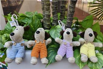Headmaster Dog Plush Keychain Doll   ITEM NO.： W048249