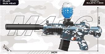 M416 Camouflage Blue Electric Water Bullet Gun   ITEM NO.： W066217