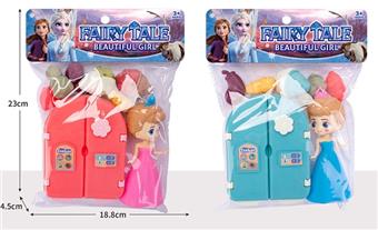 Mini Frozen Princess Kitchen, Refrigerator, Small Appliances, Home Furnishing Set   ITEM NO.： W043272