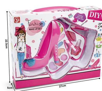 Crystal shoe two-layer cosmetic box set   ITEM NO.： W058404