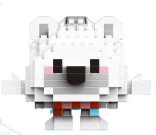 Polar Bear 191PCS Low Price Impulse Edition - Micro Particle Building Blocks   ITEM NO.： W044822