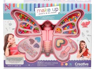 Butterfly Candy Beads+Makeup Set (two mixed)   ITEM NO.： W058932