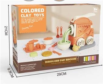 Children's Puzzle Play Home Simulation Kitchenware DIY Clay Delivery Car Clay Machine Set   ITEM NO.： W052519