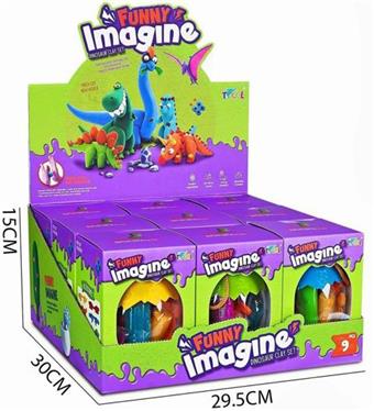Dinosaur Egg Clay Set Display Box   ITEM NO.： W052130
