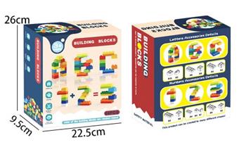 64 particle building blocks (numerical and letter shaped)   ITEM NO.： W046835