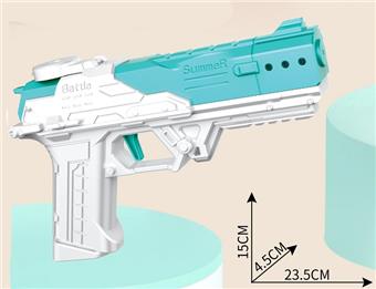 Fully automatic electric water gun (non rechargeable) (using 2 AA batteries, not included) for summer water play battles, new product for cross-border e-commerce   ITEM NO.： W066602
