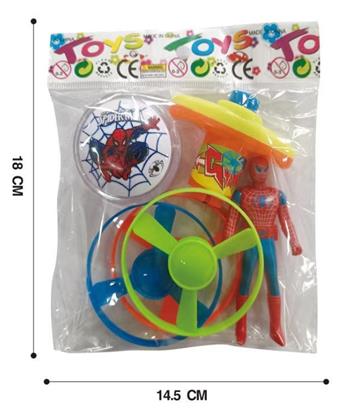 Spider Man yo yo+UFO gyro   ITEM NO.： W047848