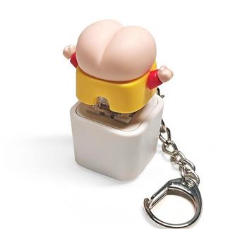Cute new PP button keychain [voice version]   ITEM NO.： W048411