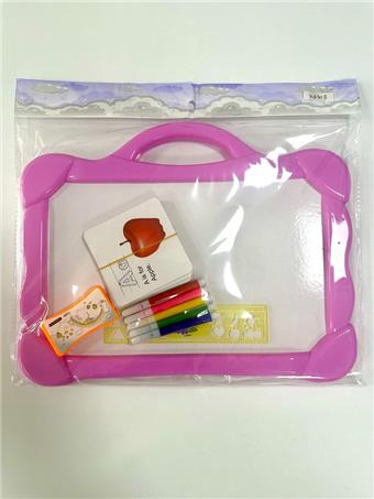 Circular writing board with five colored pens and letter cards   ITEM NO.： W055840