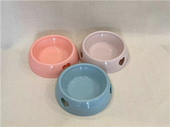 Pet supplies feeding bowl, cat food bowl, dog food bowl, drinking water bowl, heart-shaped single bowl   ITEM NO.： W062482