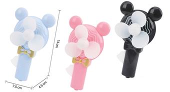 Mini Mickey Mouse fan with whistle 24pcs/box   ITEM NO.： W042204