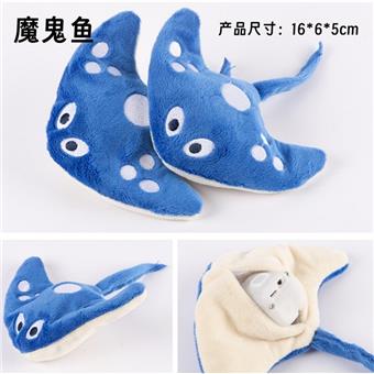Pet Toys, Cat Toys, Plush Toys, Small Movement Wings Series - Fish+Halloween Simulation Animals   ITEM NO.： W062522