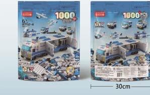 Police 1000pcs building blocks   ITEM NO.： W045989