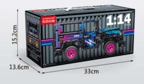 1: 14-j40 Power Truck (Cyberpunk) Container Edition 910pcs (Low Price Impulse) Micro Particle Building Blocks   ITEM NO.： W044857
