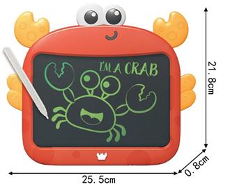 LCD Writing Pad Color 8.5-inch English Crab (Comes with battery, screwdriver, and pen)   ITEM NO.： W056604