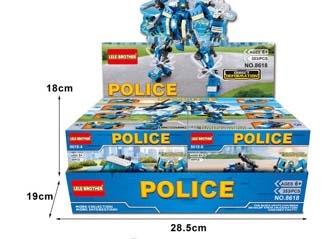 8-in-1 Direct Transformer - Police Series 353pcs (8pcs)   ITEM NO.： W046138