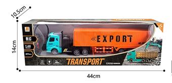 Flat head 1:48 four-way light container trailer   ITEM NO.： W060580