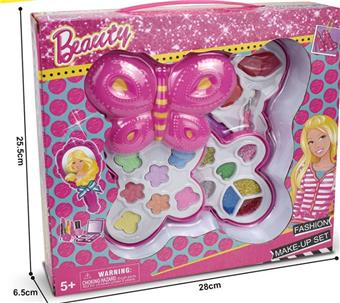 Fashion Barbie Butterfly Three Layer Makeup Box Set   ITEM NO.： W058508