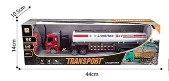 Flat head 1:48 four-way light oil tank trailer   ITEM NO.： W060581