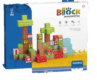 2CM Mario themed magnetic block 102P   ITEM NO.： W046825