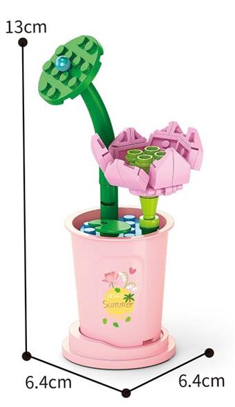 46PCS Micro Particle Building Blocks of Dashu Lotus   ITEM NO.： W044877