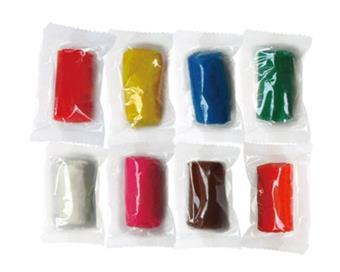 28g bagged colored clay -8 colors   ITEM NO.： W053097