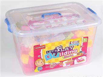 Building block storage box # 6 multi-color mixed weighing 1250g (approximately 240PCS)   ITEM NO.： W045280