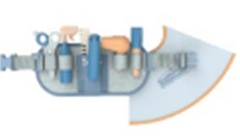 Hair cutting tool waist bag set   ITEM NO.： W044151