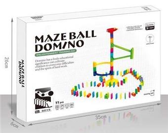 77pcs Domino Ball Track Blocks   ITEM NO.： W046437