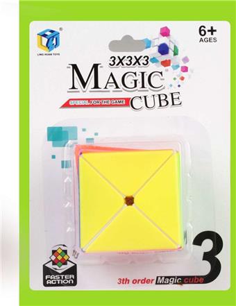 Eight axis solid color Rubik's Cube (with tripod) 5.7CM puzzle cube decompression and venting puzzle toy finger game   ITEM NO.： W042949