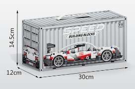 1: 18 Power Car Technology Porsche Container Edition 455PCS (low-priced impulse version)   ITEM NO.： W045003
