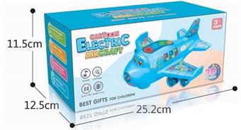 Electric universal aircraft (music+3D lights)   ITEM NO.： W054210