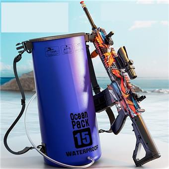 Lightning Orange M416 Water Gun+15L Backpack   ITEM NO.： W068036